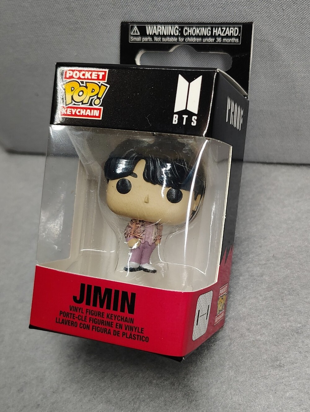 Funko Pocket Pop! Keychain Jimin - Pink Outfit with Black Hair KPOP